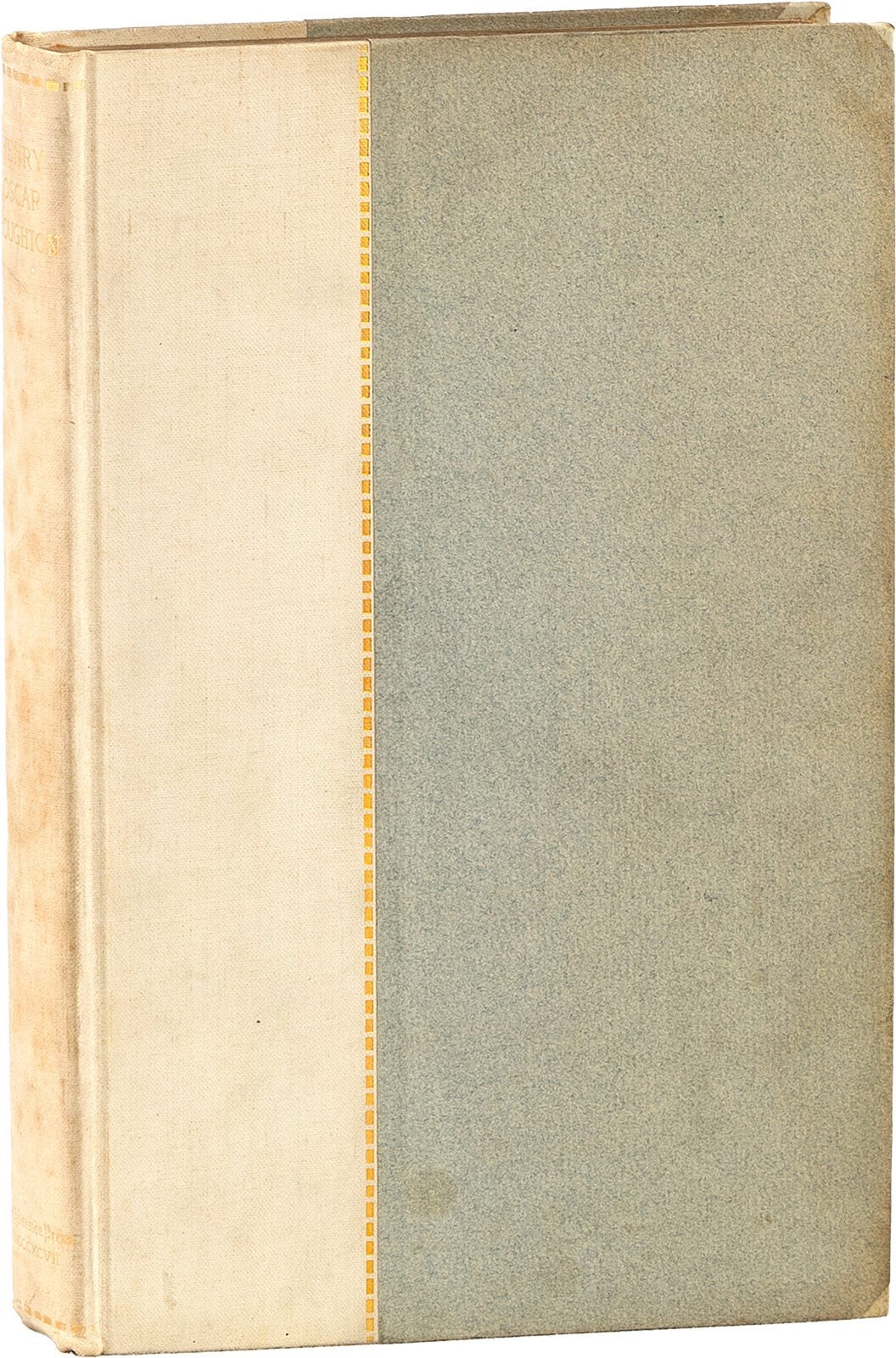 Horace E. Scudder HENRY OSCAR HOUGHTON: A BIOGRAPHICAL OUTLINE 1st ed very good