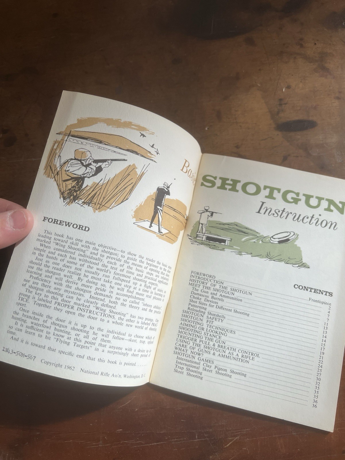 Basic Shotgun Instruction , NRA Booklet 1962 36 pgs, with Pictures