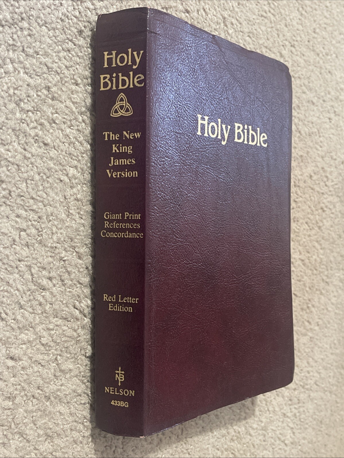 New King James Version Giant Print Nelson 433BG Leather Flex Nelson 1982