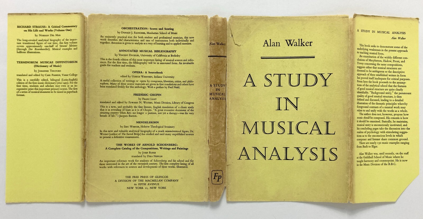 A STUDY IN MUSICAL ANALYSIS – Alan Walker The Free Press