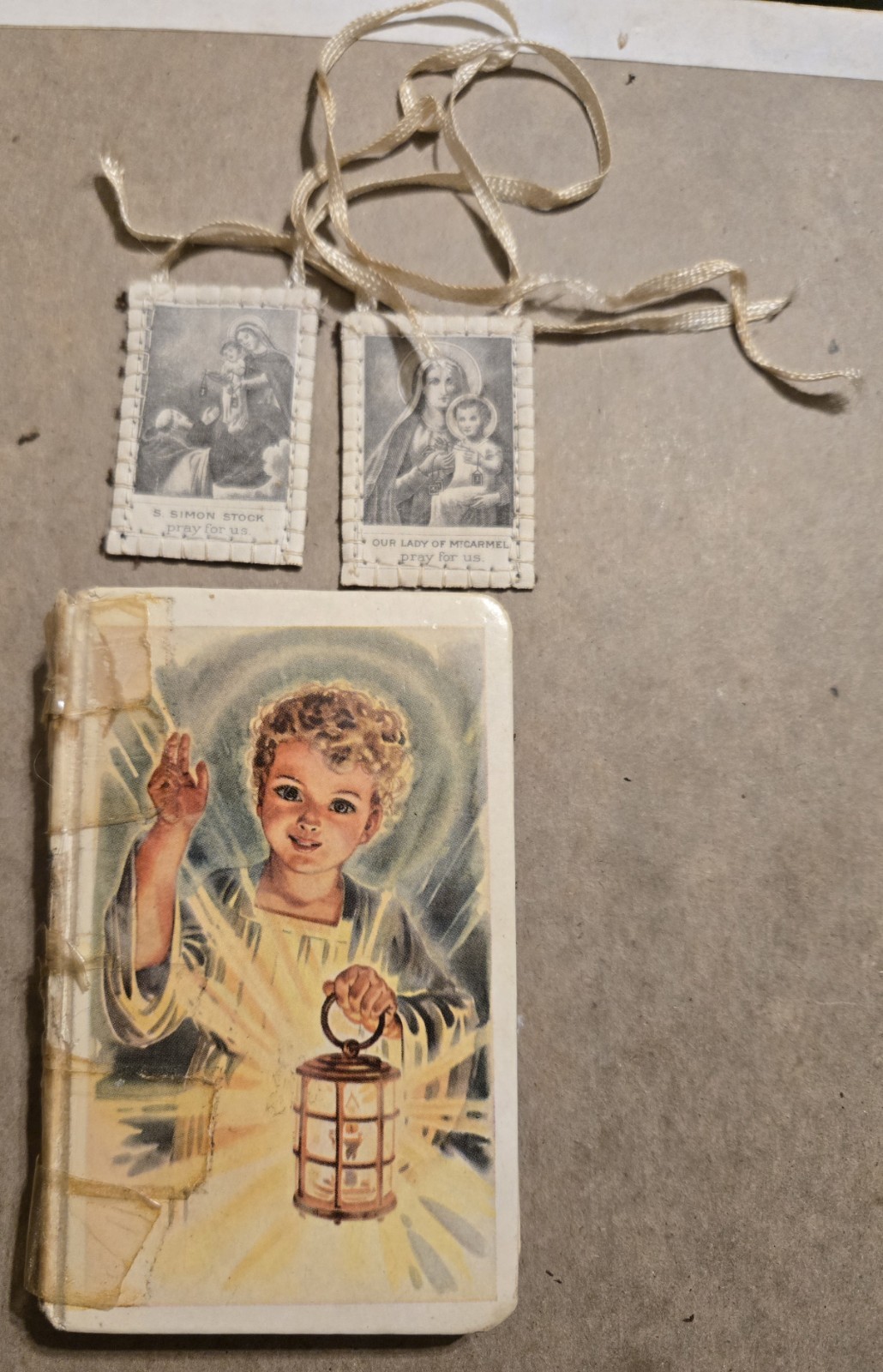 A Child Prays 1946 Catholic Book Father Peter Julian Illustrated AS IS S26