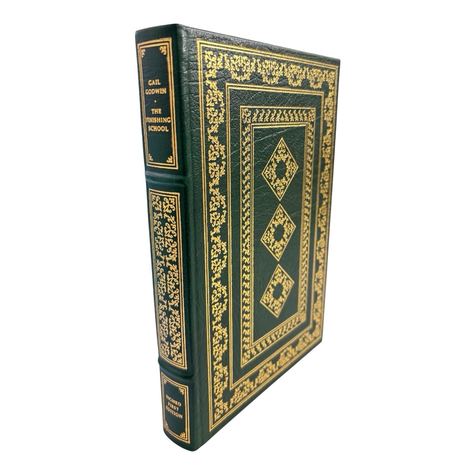 THE FINISHING SCHOOL Gail Godwin Franklin Library Signed 1st Edition Leather VG