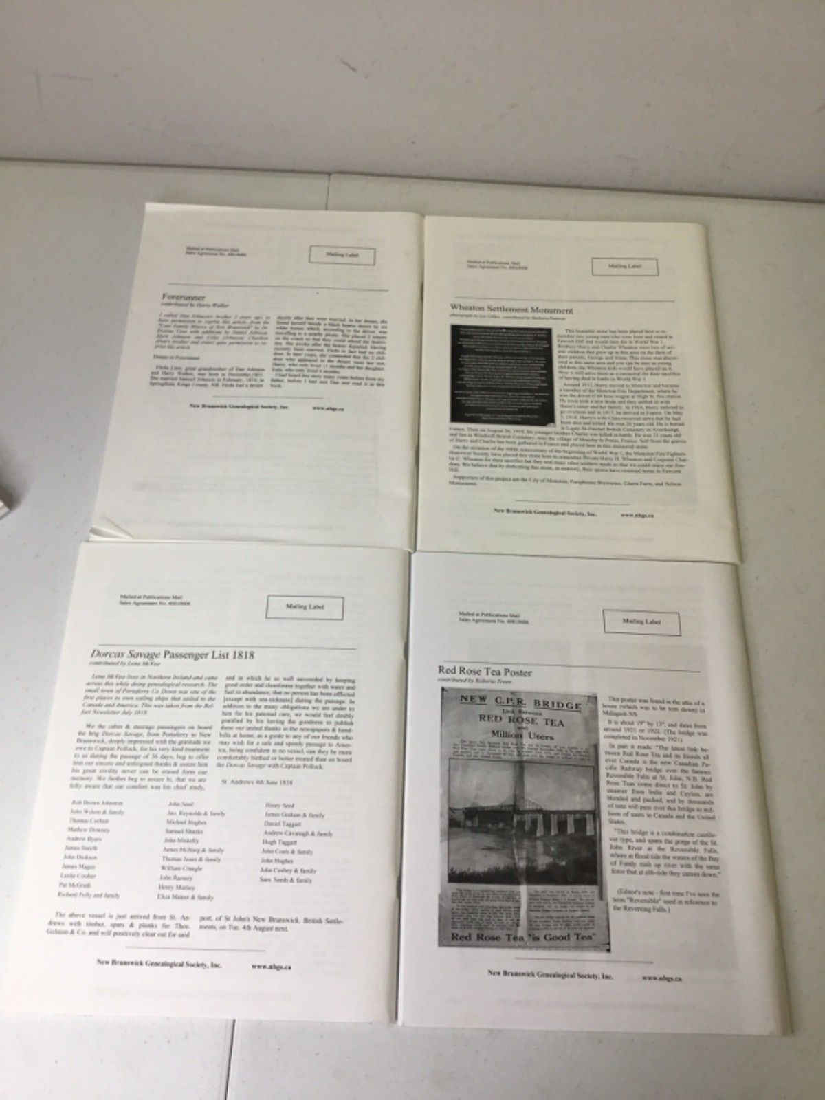 Generations New Brunswick Genealogical Society 2015 Quarterly, PB Illustrated