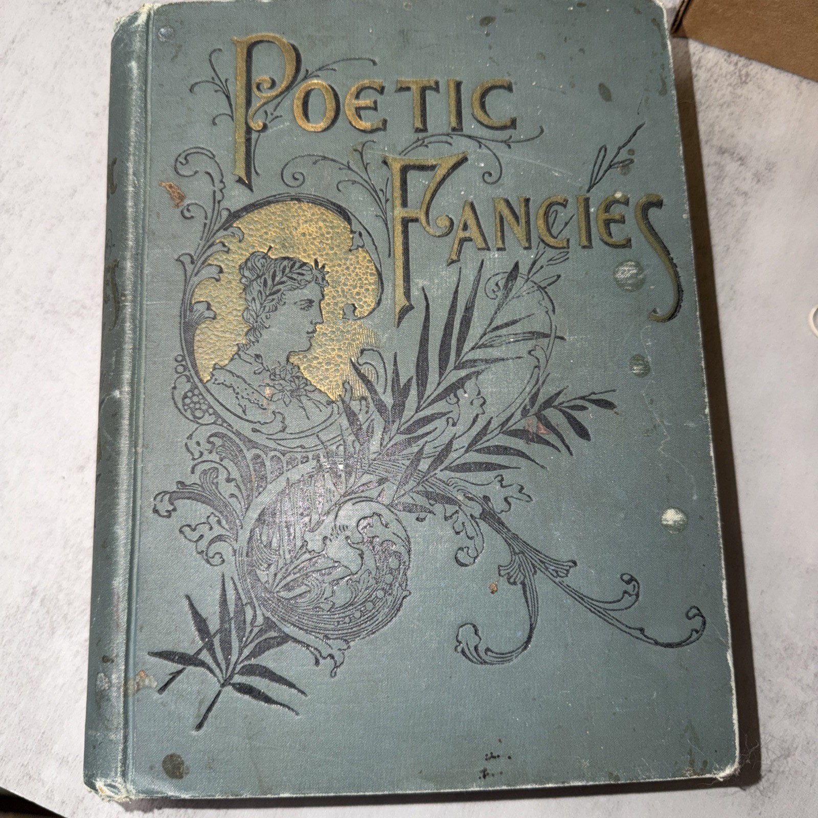 Poetic Fancies Antique Book Shakespeare Poe Longfellow Emerson Holmes Late 1890s