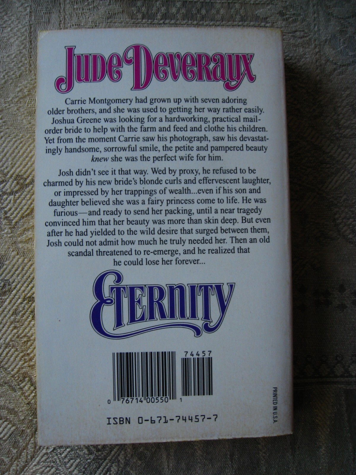 Jude Deveraux – Eternity – 1992 – paperback
