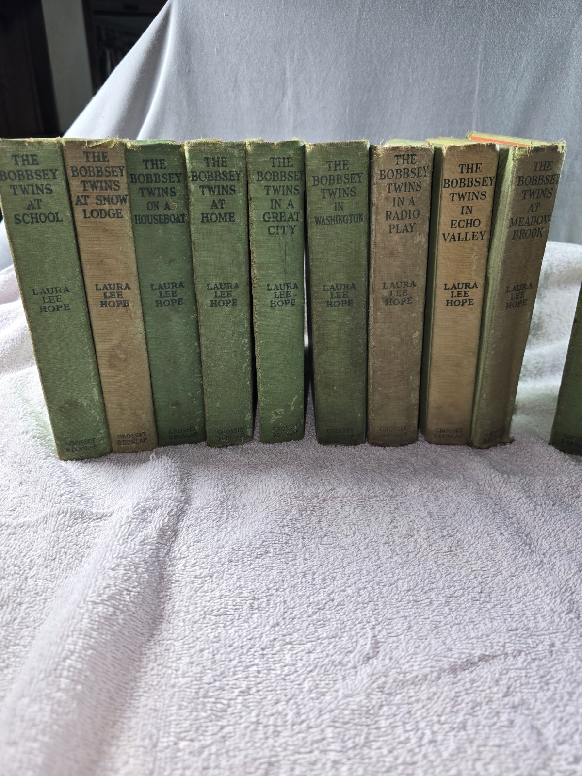 Set of 6 antique The Bobbsey Twins Books By Laura Lee Hope Early 1900’s