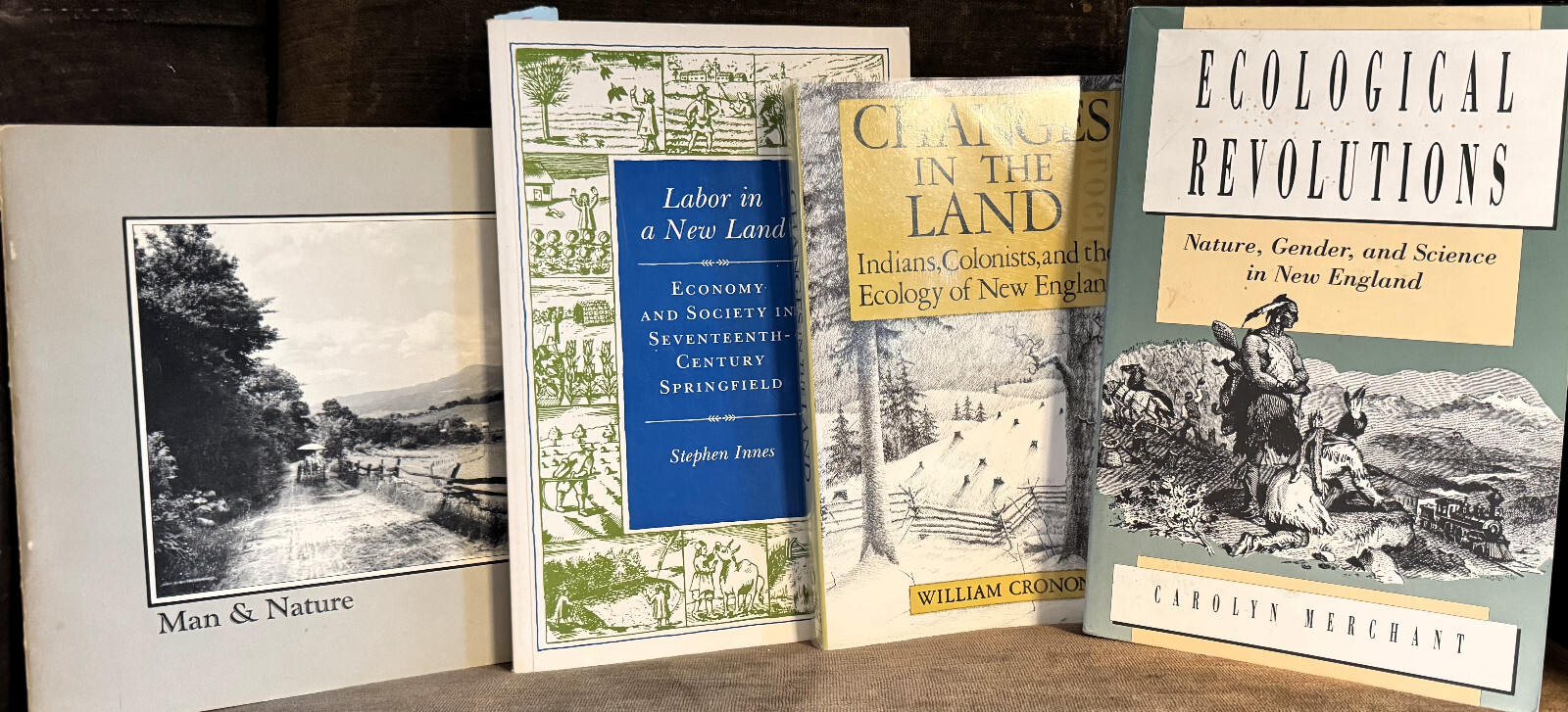 4 bks on New England; Ecological Revolutions, Changes in Land, & Springfield MA