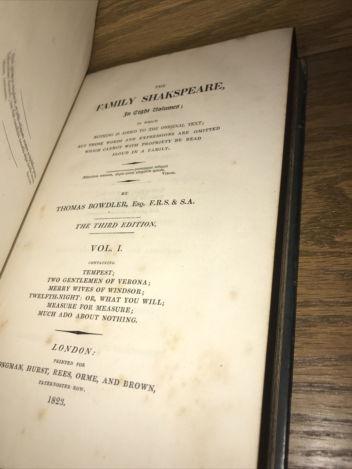 LEATHER Set; WORKS WILLIAM SHAKESPEARE! Complete ORIGINAL BINDINGS! 1823