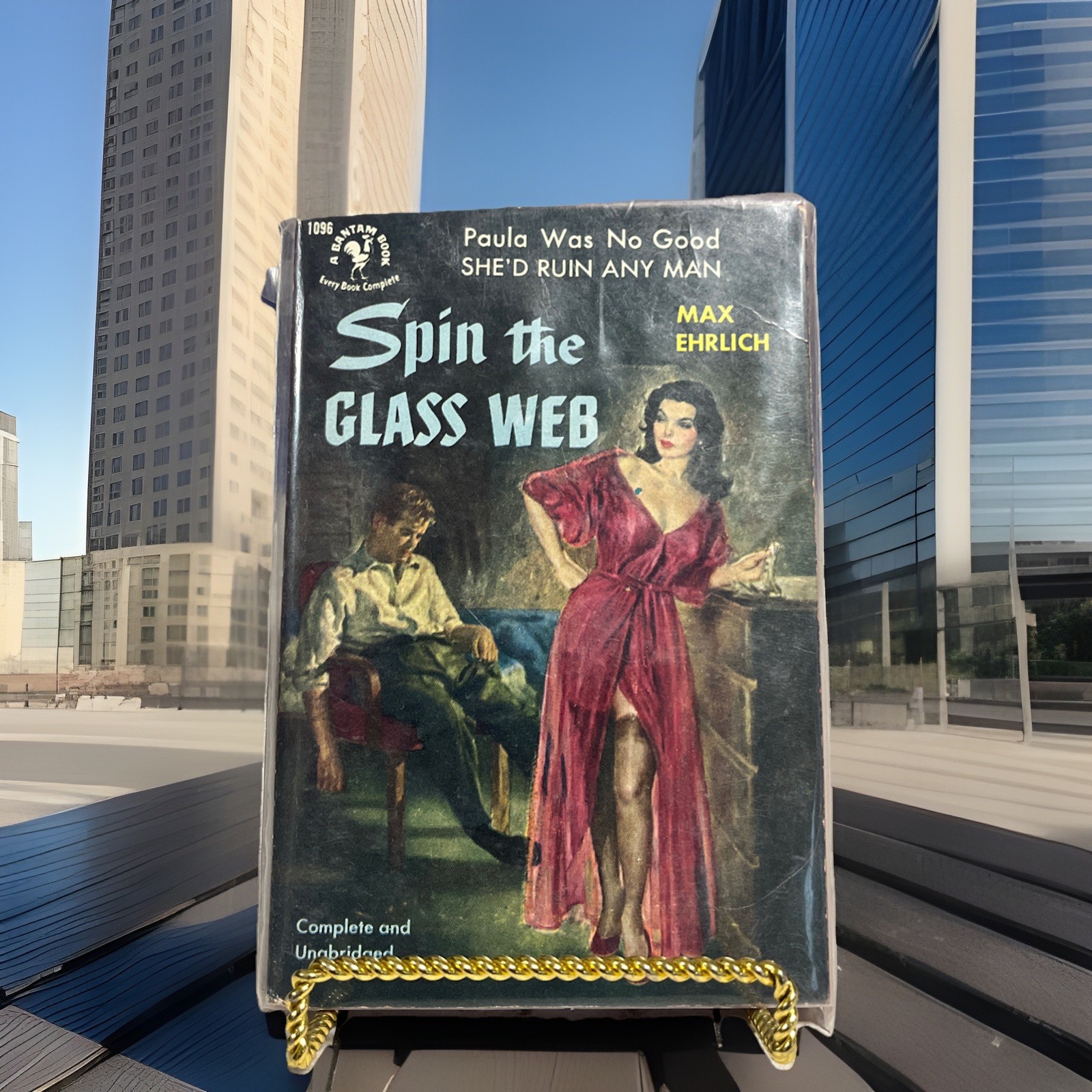 Spin the Glass Web By Max Ehrlich 1096 Bantam Vintage Paperback