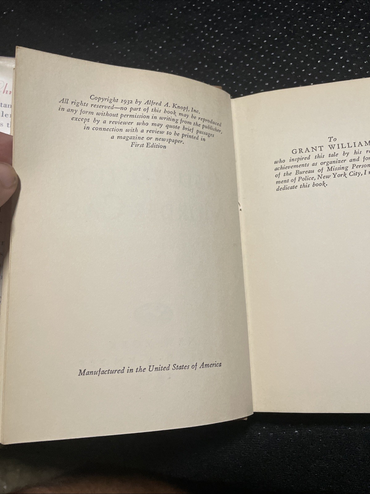 1932 The Resurrection Murder Case •Stanley Hart Page 1st Edition Scarce Mystery