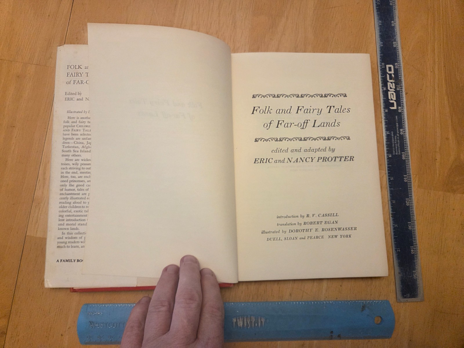 Folk and Fairy Tales of Far-Off Lands by Eric and Nancy Protter – 1965 Hardcover