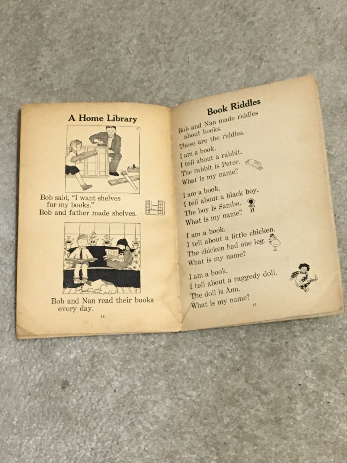 Vntg 1934 „Library“ By Eleanor Johnson Unit Study Books Pub, Columbus OH, 24 Pgs