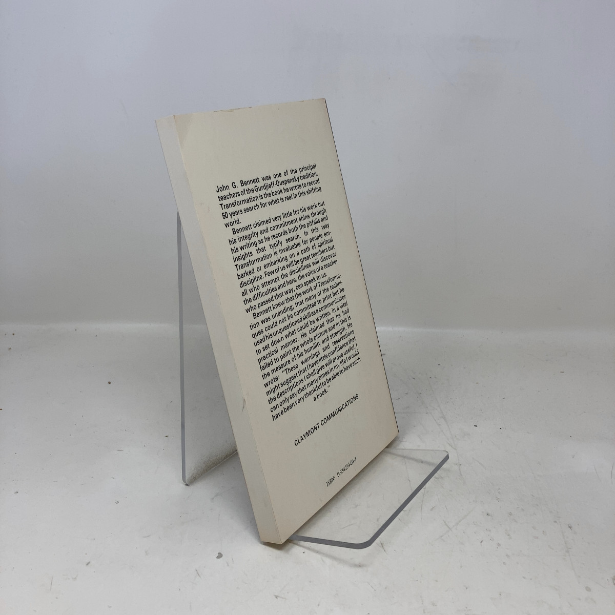 Transformation by John Bennett PB First Edition Very Good 1978