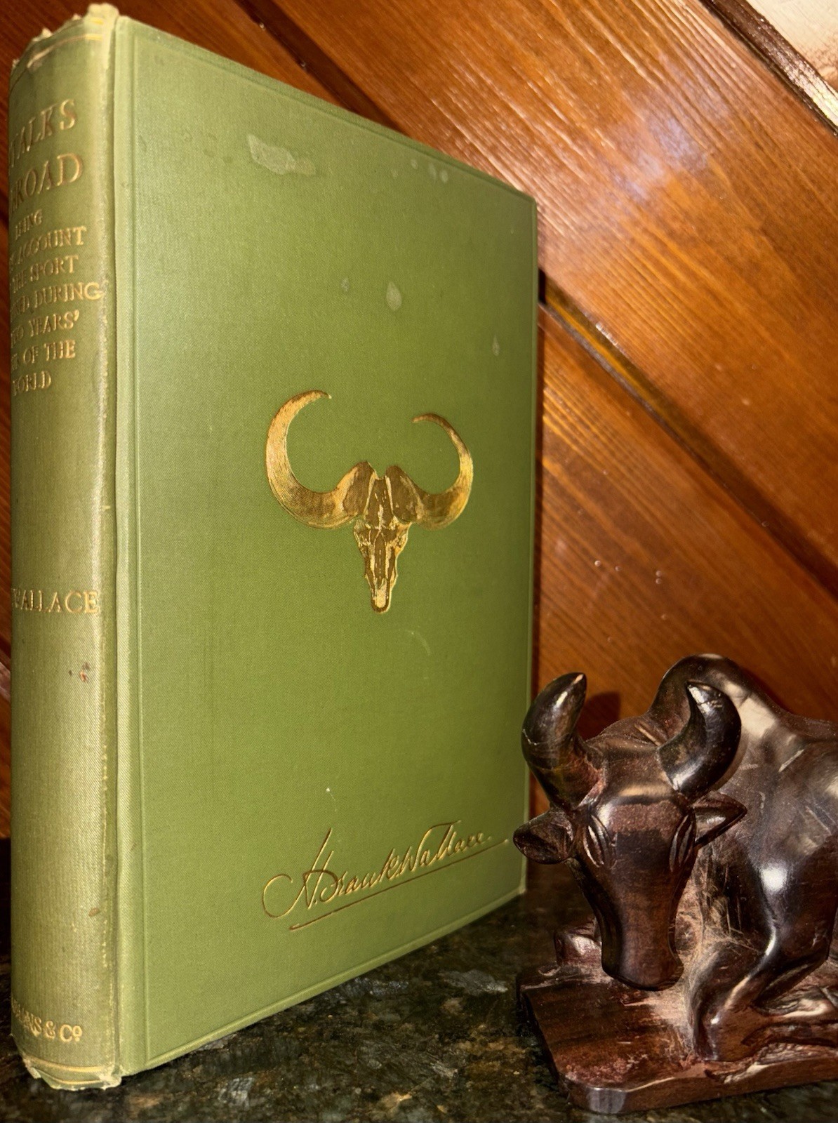 STALKS ABROAD Wallace 1908 Big Game Hunting African Rhinos Antelope America Deer