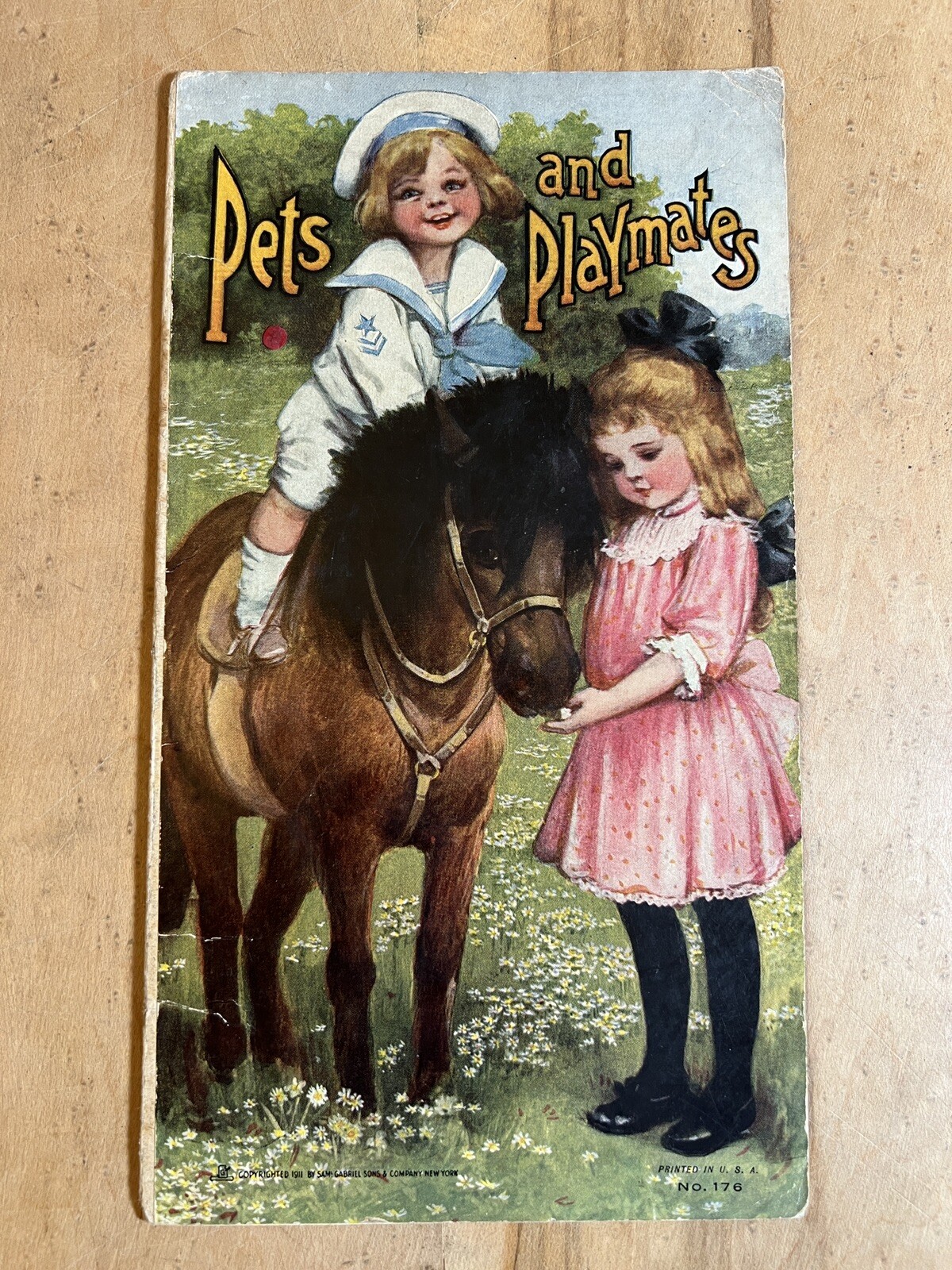 Vintage 1911 Three Little Kittens Sam Gabriel Sons #102