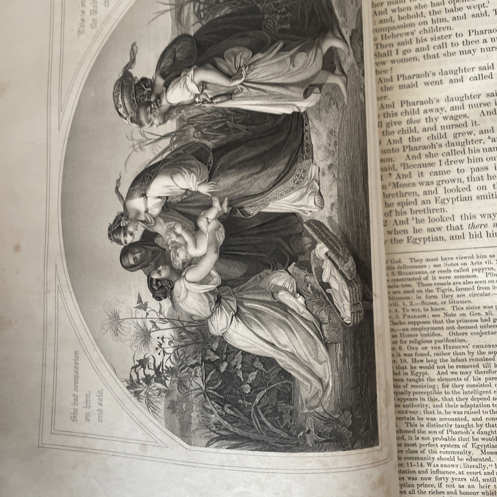 Antique William Morris Signed Blackie & Son Comprehensive Illustrated 1856 Bible