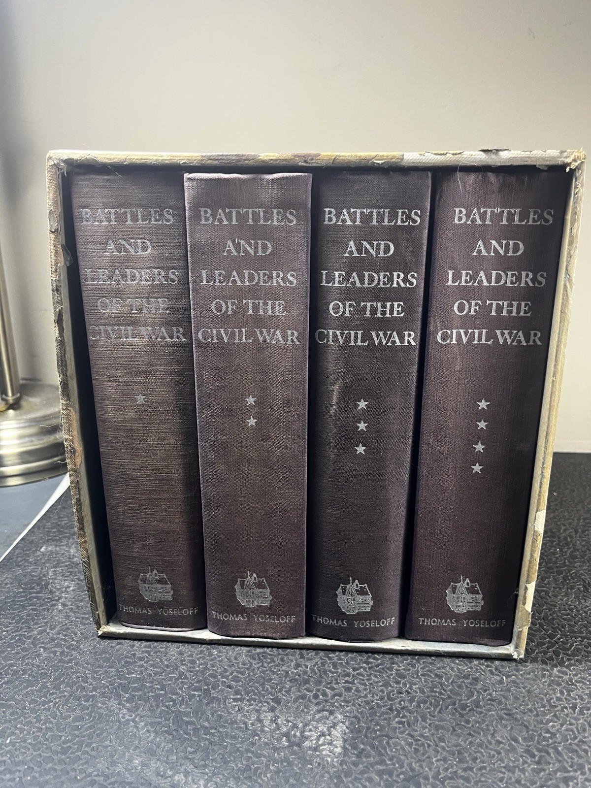 Battles and Leaders of the Civil War 1956 Thomas Yoseloff 4 Book set & Slipcase
