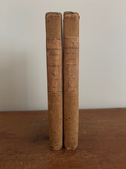 THE MONIKINS 1835 JAMES FENIMORE COOPER Rare First Editions Political Satire
