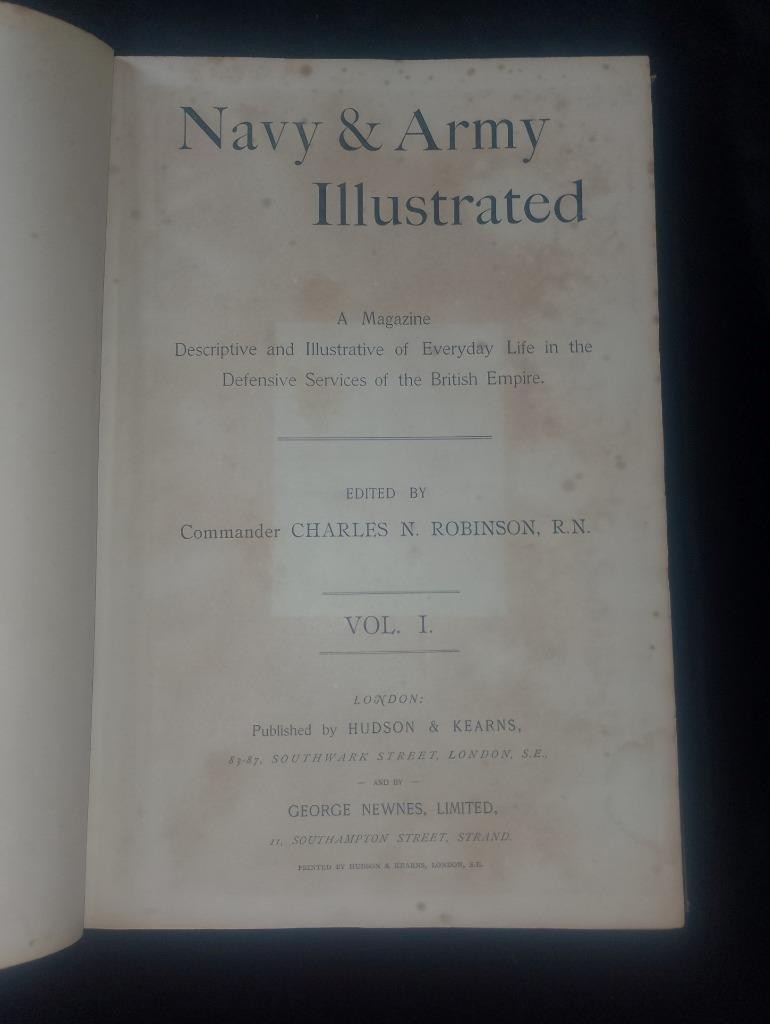 NAVY & ARMY ILLUSTRATED Vol. I 1895-6 miliary history magazine British Empire