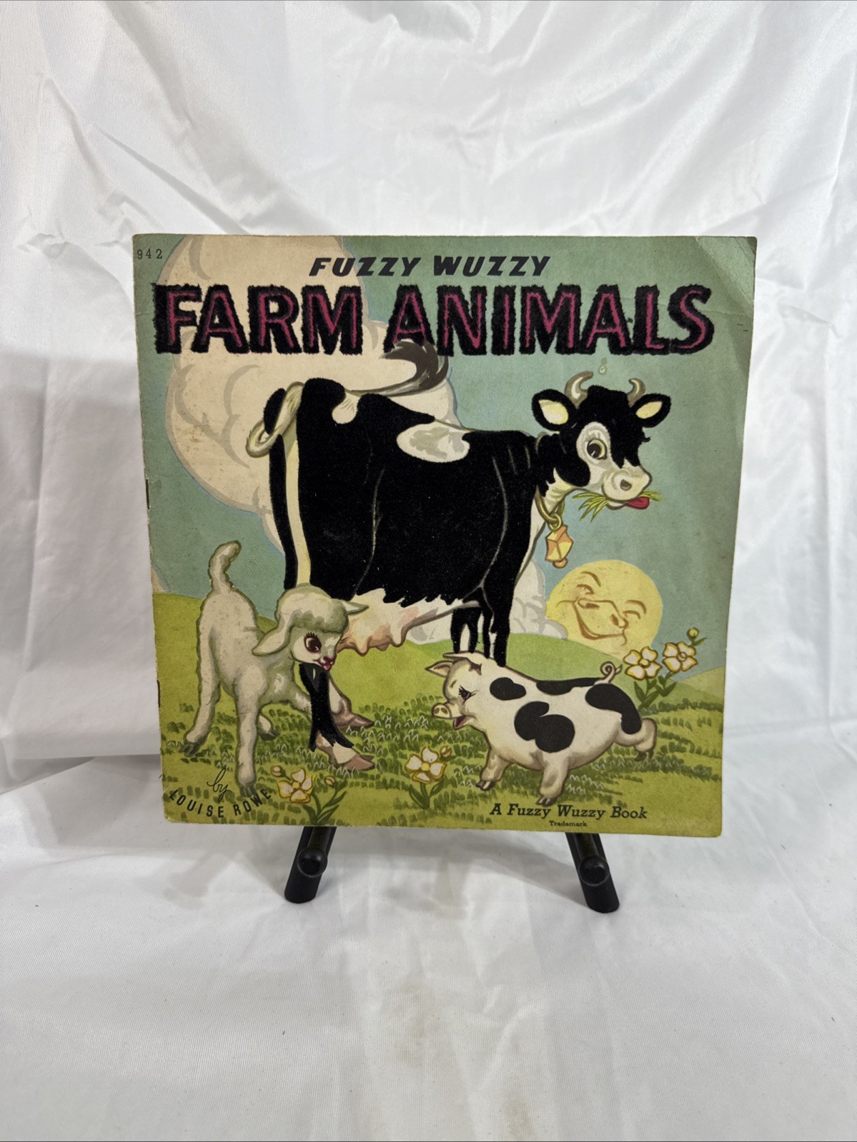 Fuzzy Wuzzy Farm Animals 1948 Whitman #942 Fuzzy Wuzzy Book Louise Rowe