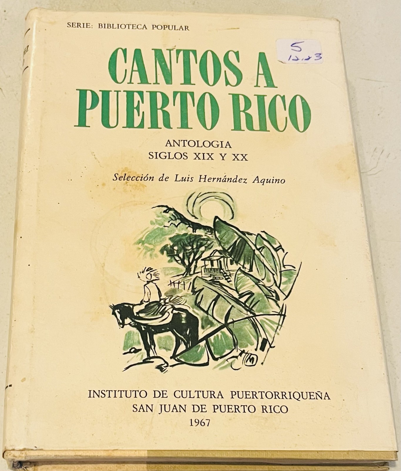 Cantos a Puerto Rico Antologia XIX y XX