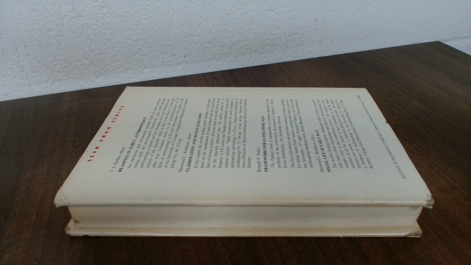 Human Evolution, Bernard G Campbell, Aldine Publishing Company, 1