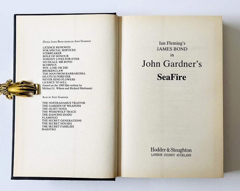 Ian FLEMING, John GARDNER / SeaFire James Bond series 1st Edition