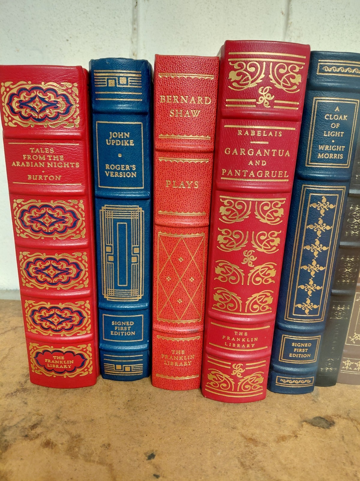 Franklin Library Leather Bound Books Set of 10 plus 1 Oxford Library