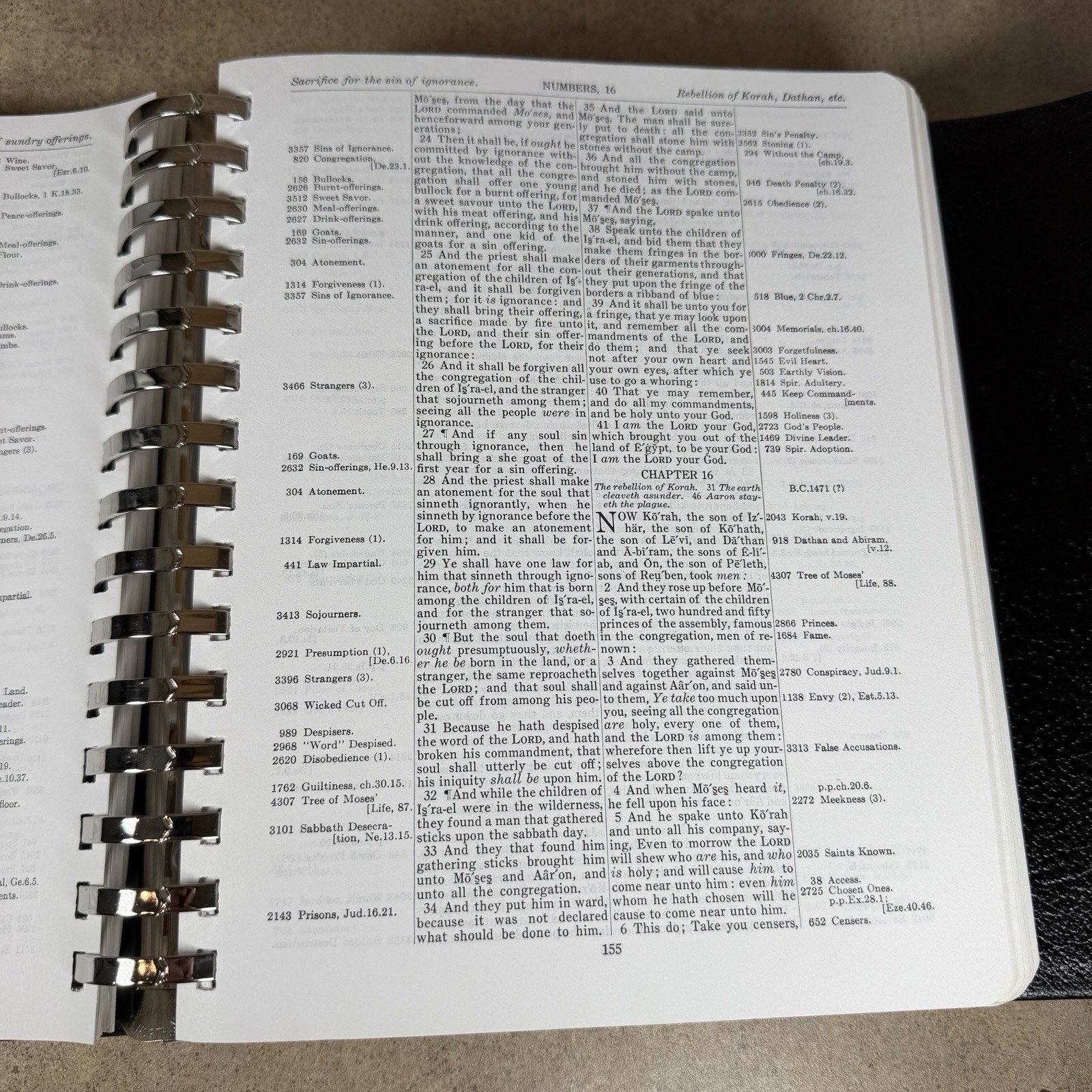 RARE VTG Thompson Chain Reference Bible Tri-Fold Workbook Edition 1964 Kirkbride