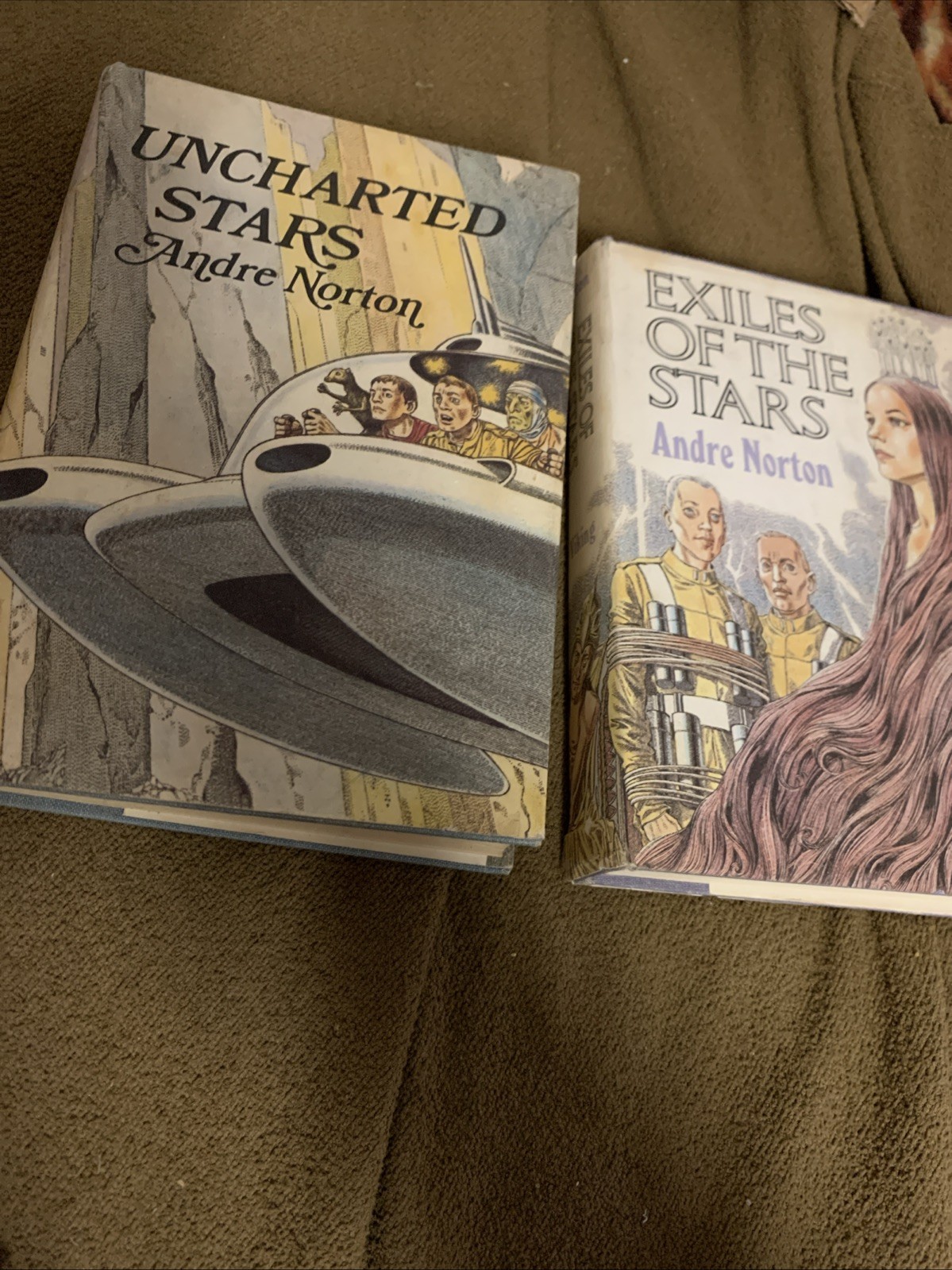 Andre Norton UNCHARTED STARS First Edition in jacket 1969 Exile In Stars Vintage