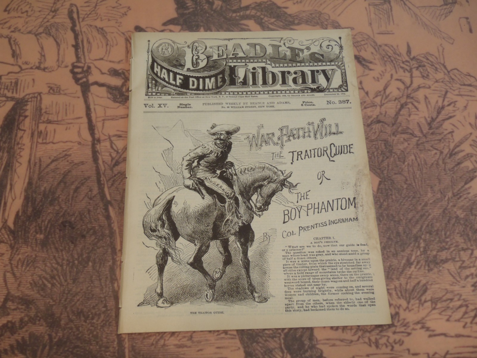 CAPTAIN CHAMPION DANITE MORMON STORY BEADLE’S HALF DIME LIBRARY #387 DIME NOVEL