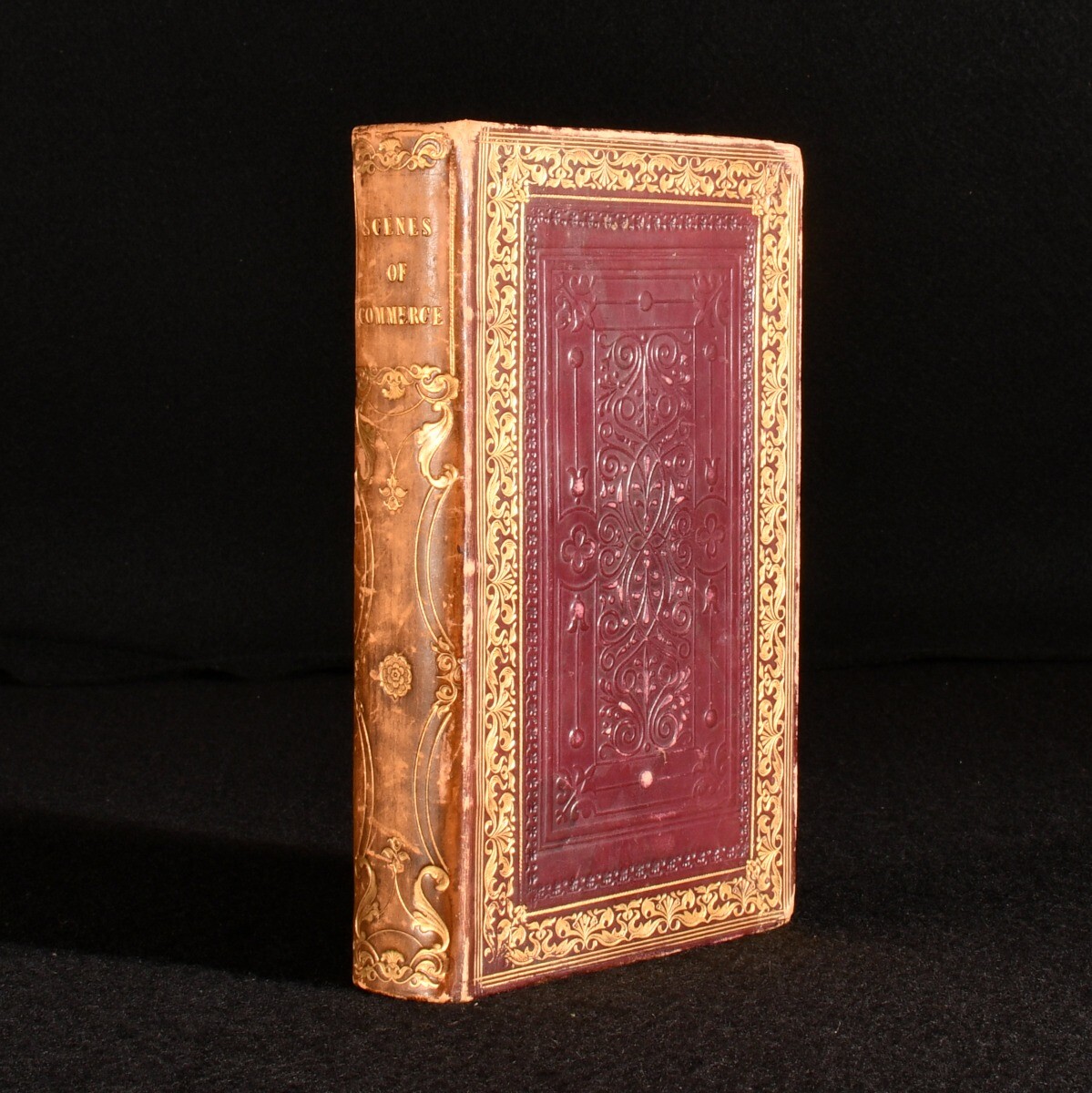 1839 Scenes of Commerce, by Land and Sea by Rev. Isaac Taylor Full Calf Binding