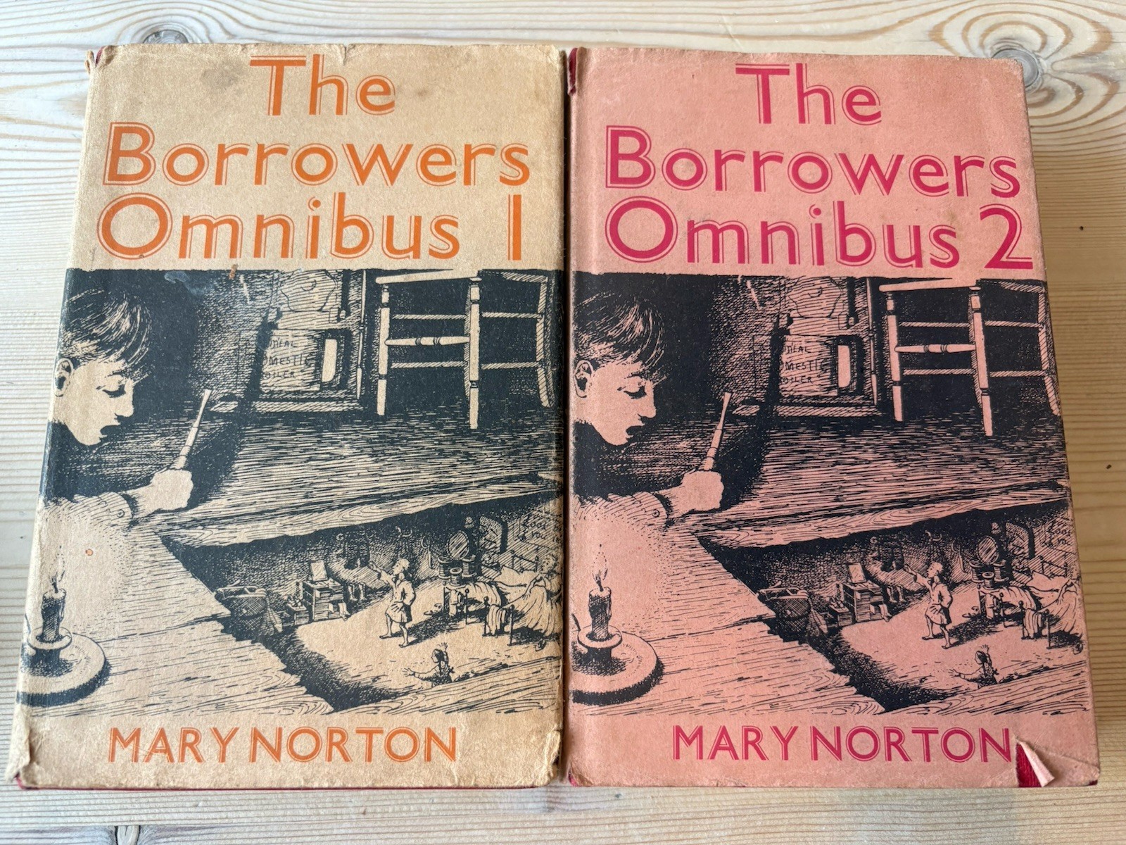 Mary Norton – The Borrowers Omnibus Volumes 1 & 2 – 1966 Hardback vintage Books