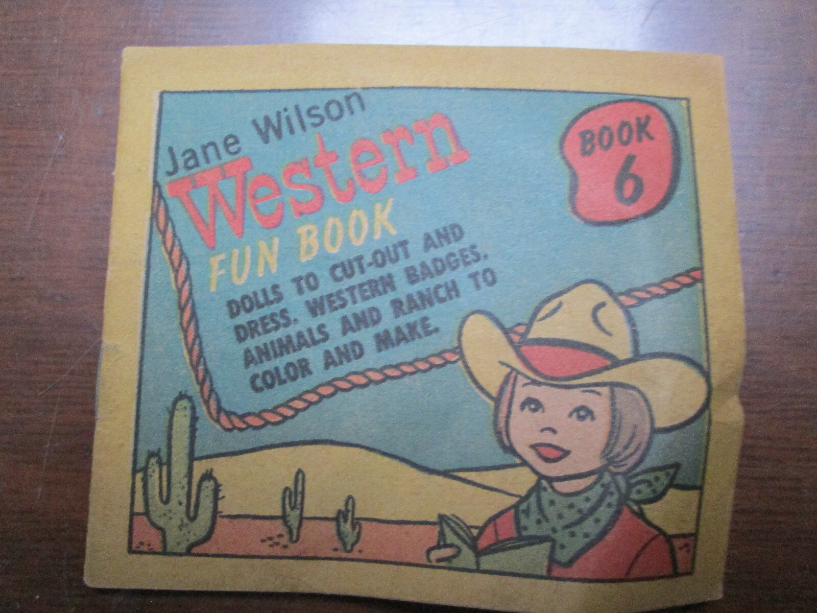 vintage Wilson Franks Western Fun booklet c. 1955 Book 6 fine rare Jane booklet