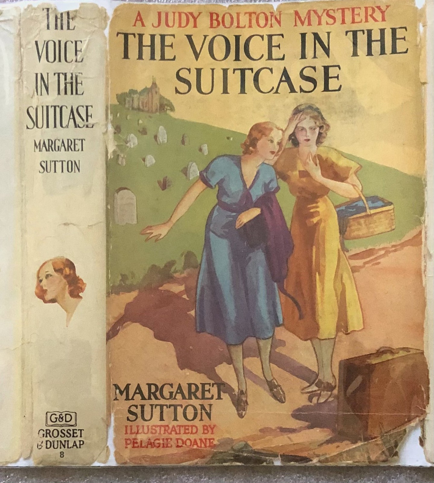 THE VOICE IN THE SUITCASE – Margaret Sutton, 1st prtg w/ SCARCE DJ, Judy Bolton