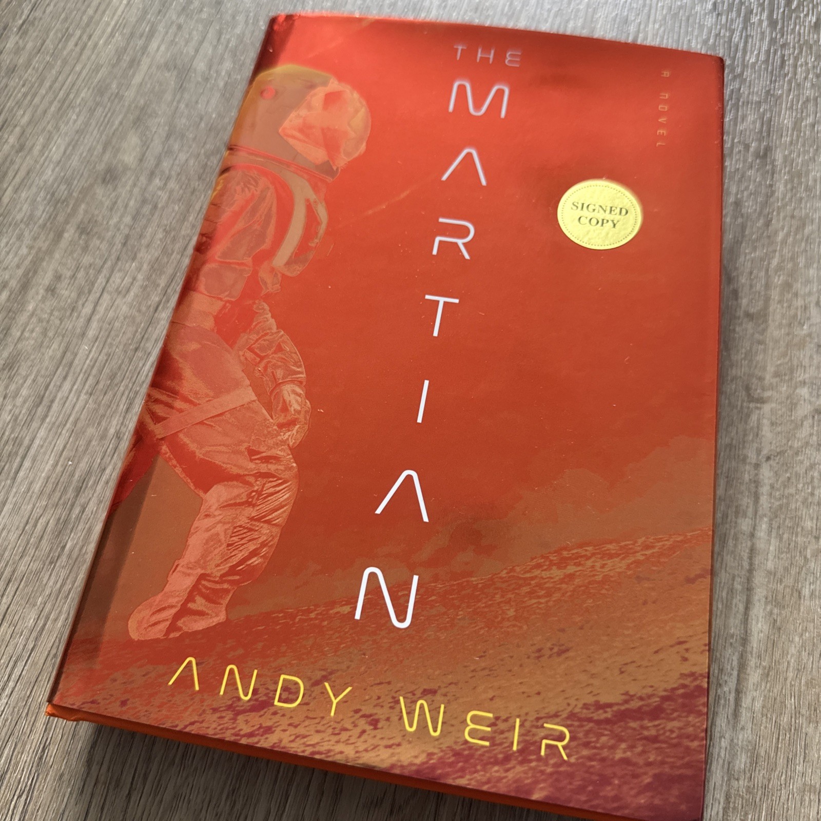 SIGNED Andy Weir Book The Martian Deluxe Edition Hardcover Autograph Brand New