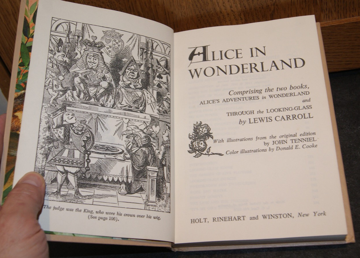 1961 Alice in Wonderland The Children’s Classics HC Lewis Carroll Illustrated