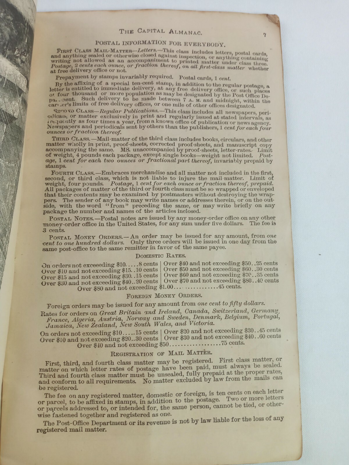 1890 Antique Capital Almanac 40 Pages. G.W. Andrews & Son Castlesburg Kentucky