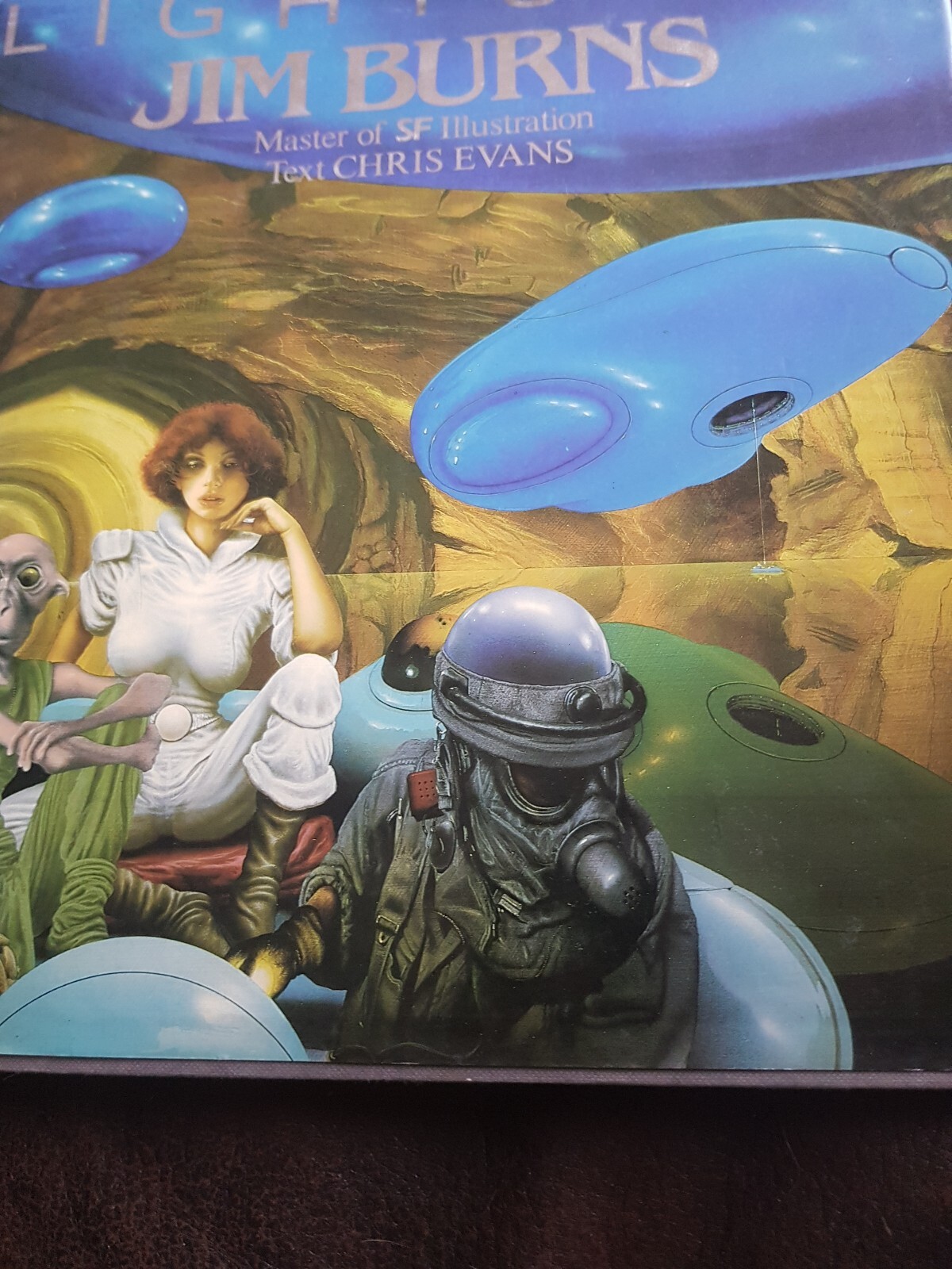 Lightship: Jim Burns Master Of SF Illustration- Chris Evans 1985 1st Paper Tiger