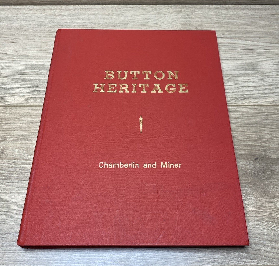 Button Heritage Collector Guide Book Chamberlin Miner 1976 Revised Ed. Vintage