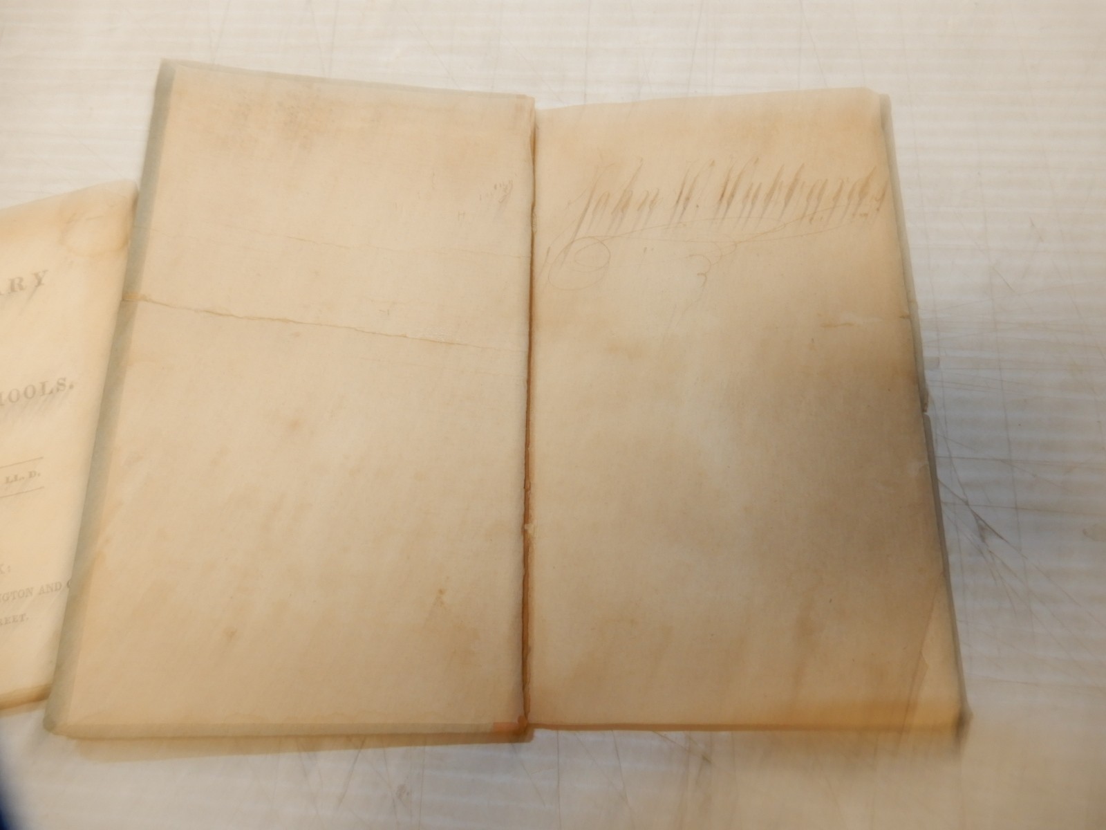 2 ANTIQUE BOOKS NOAH WEBSTER DICTIONARY 1838 AND ENGLISH LANGUAGE FORMATION 1804