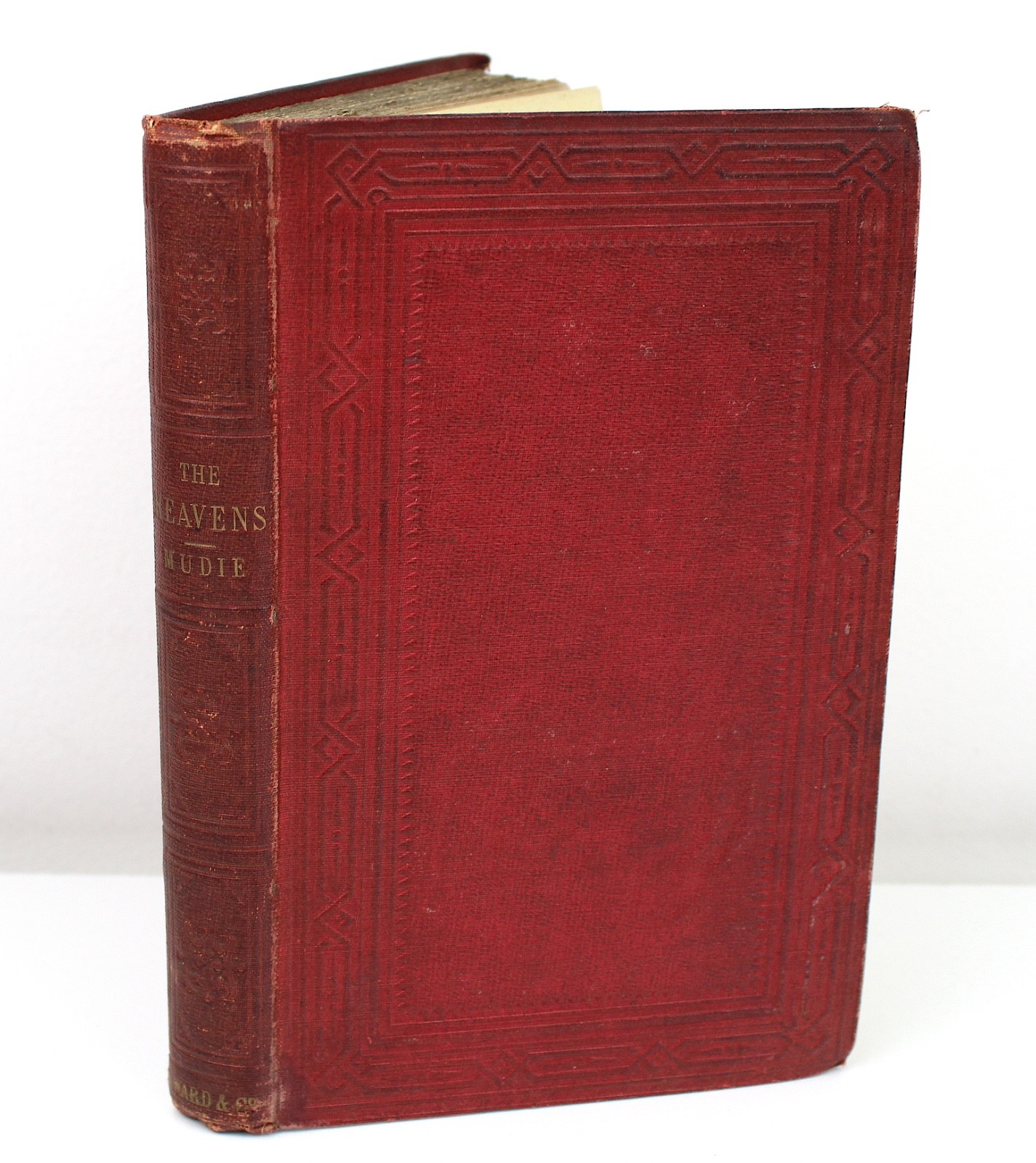 Robert Mudie HEAVENS 1836 Antique Cosmology Colour Plate Astronomy Planets Stars