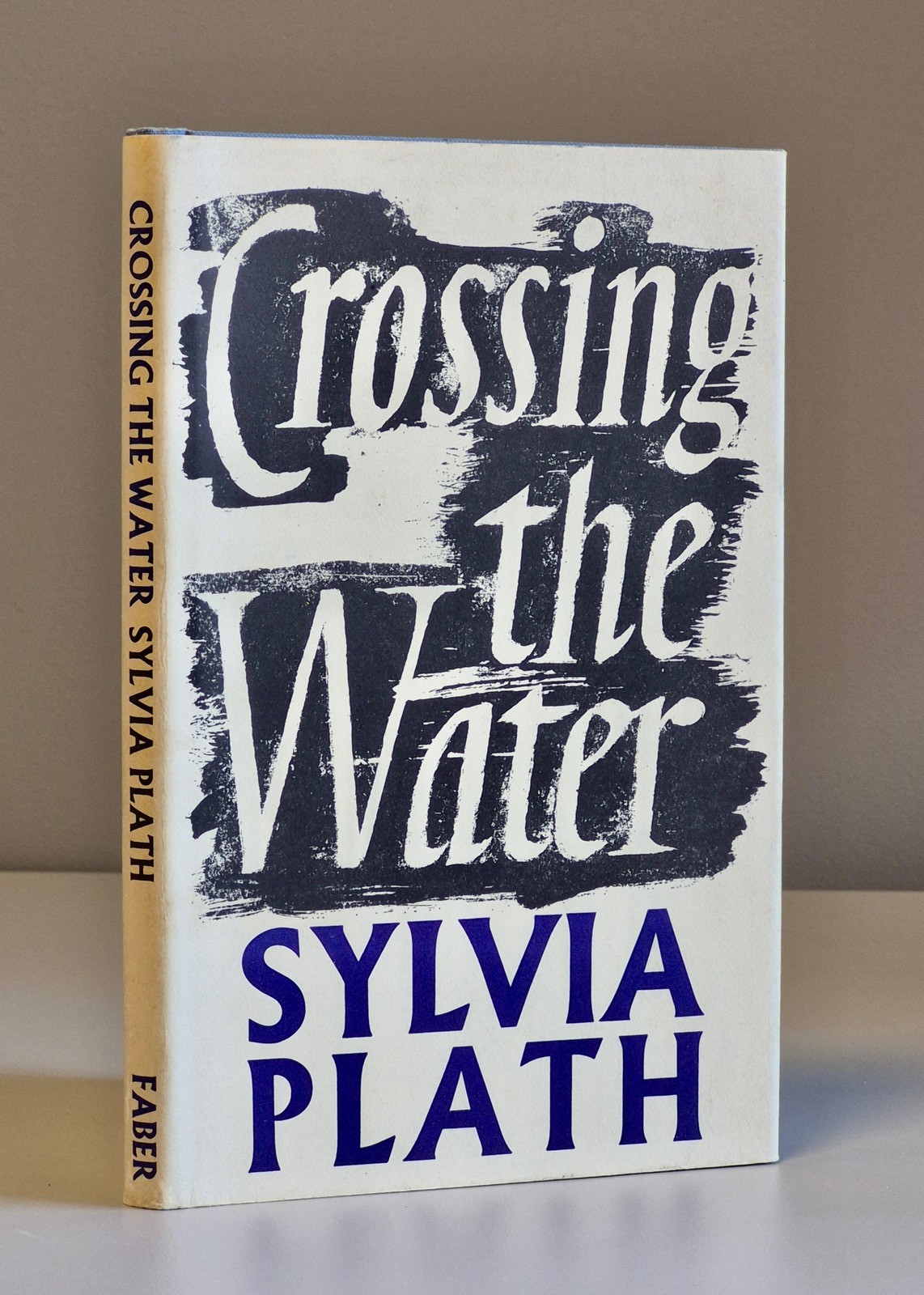 1st Print Crossing The Water Sylvia Plath Faber 1971 UK HB Bell Jar Ariel Poetry