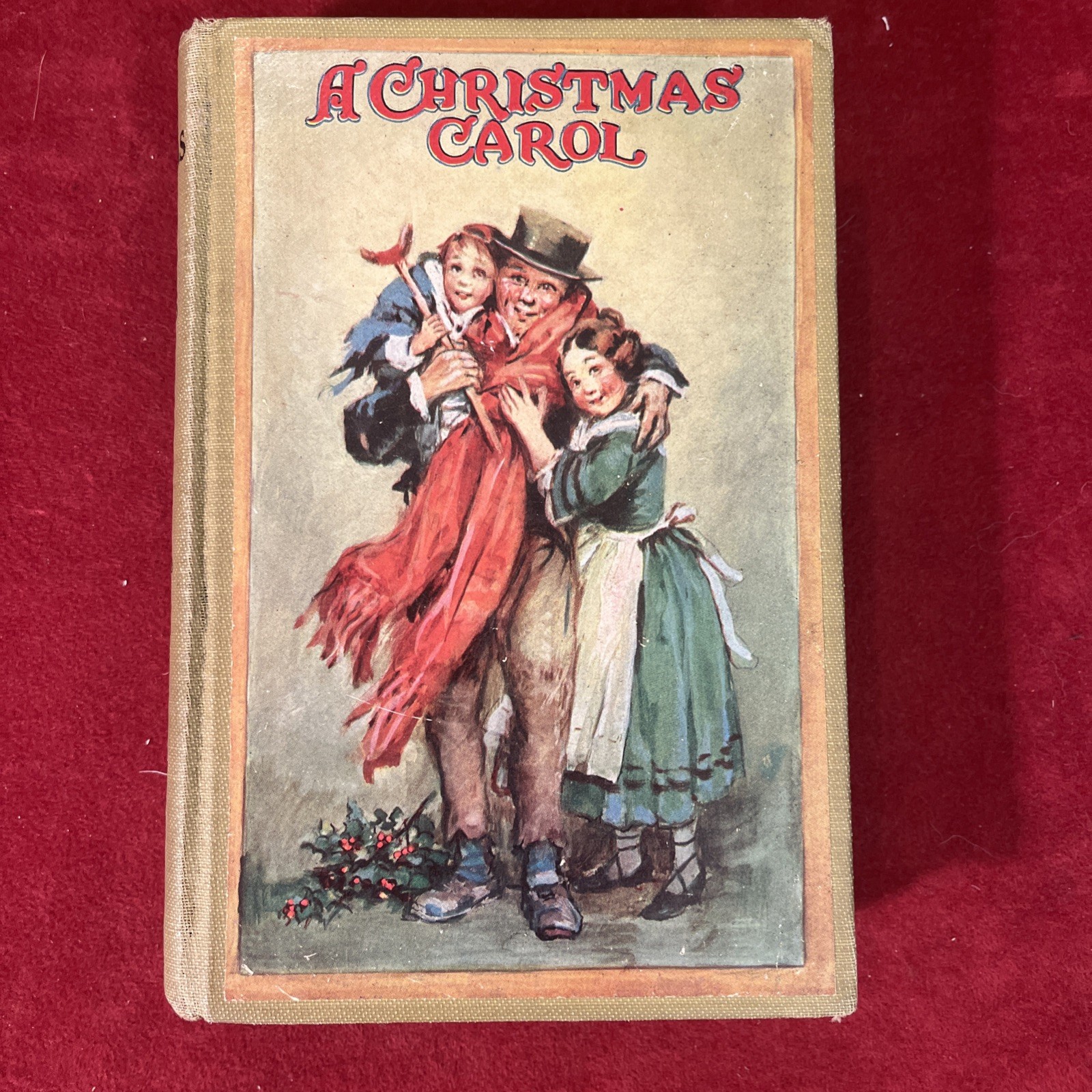A CHRISTMAS CAROL Charles Dickens RARE Vintage 1927 50 Illustrations Helene Nyce