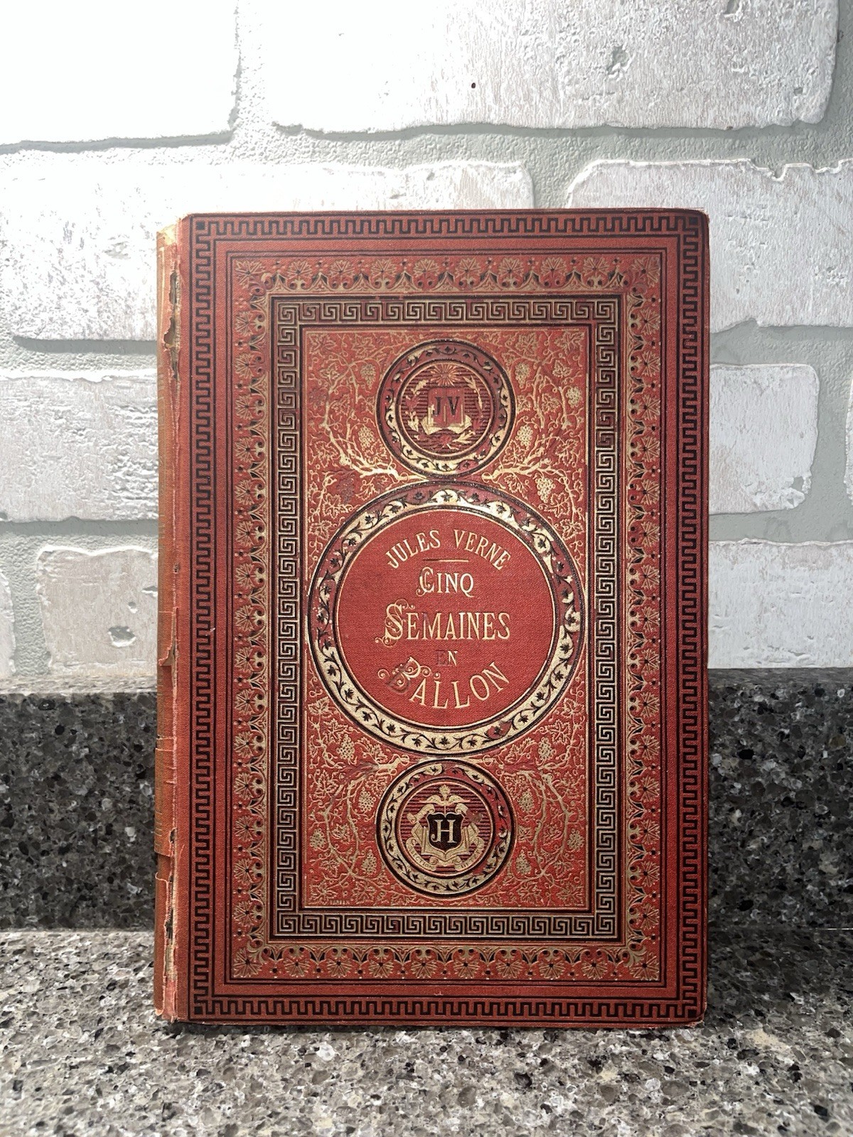 Jules Verne Edition Hetzel Five Weeks In A Balloon Jules Verne Initials