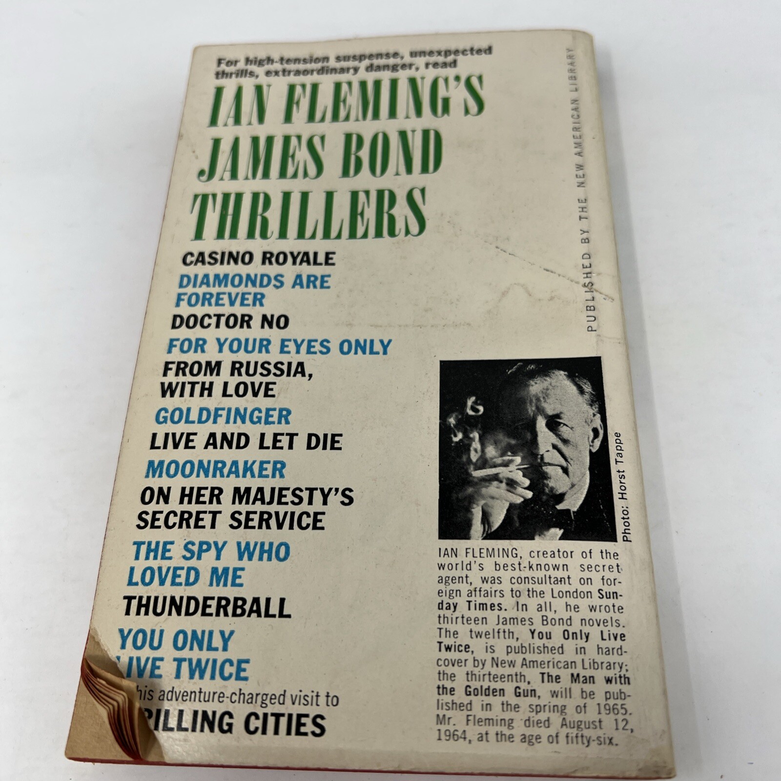 Ian Fleming THE SPY WHO LOVED ME Signet P2733 20 th print James Bond PB Vintage