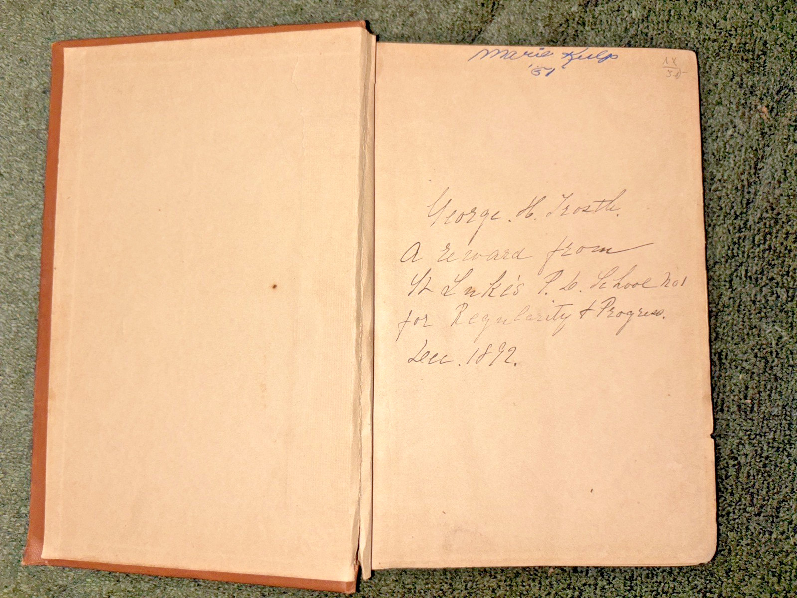 Antique 1892 Book: Robin the Runner (reprinted from the Religious Tract Society)