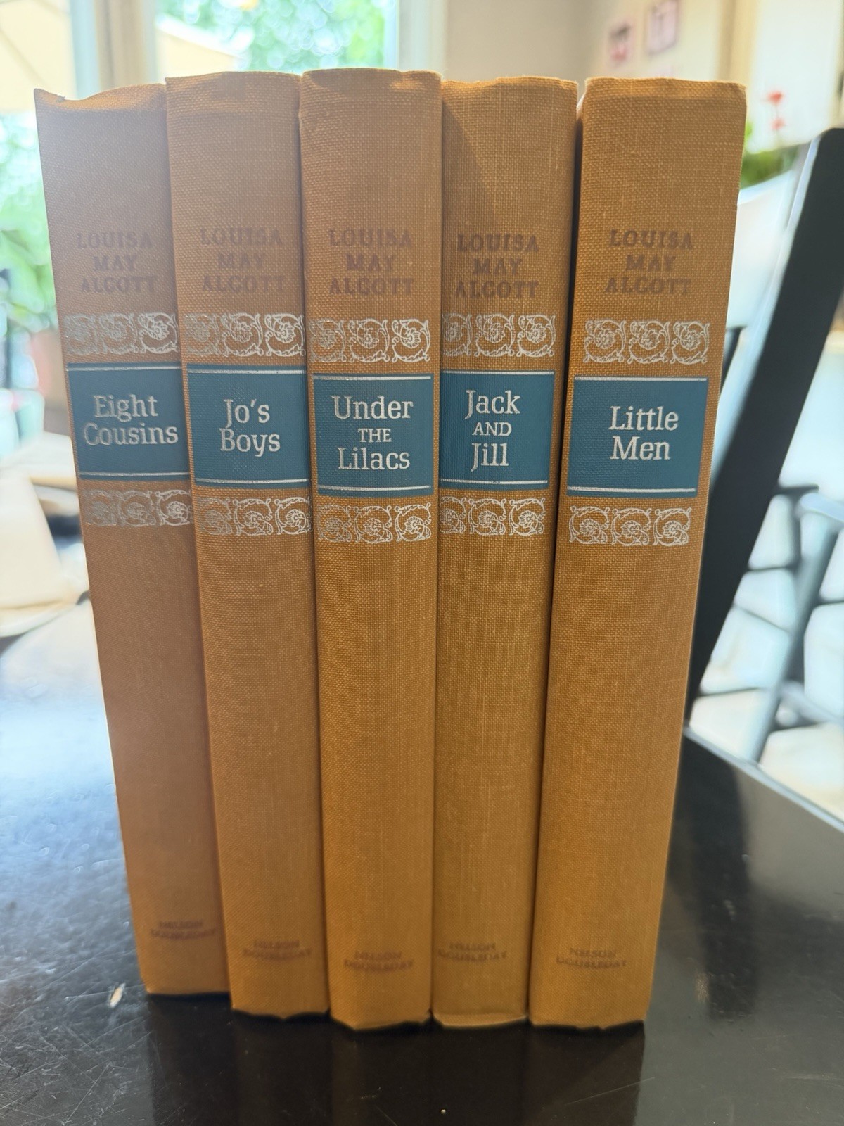 Vintage Louisa May Alcott Nelson Doubleday Vintage Hardcover Book Set 5 1950’s