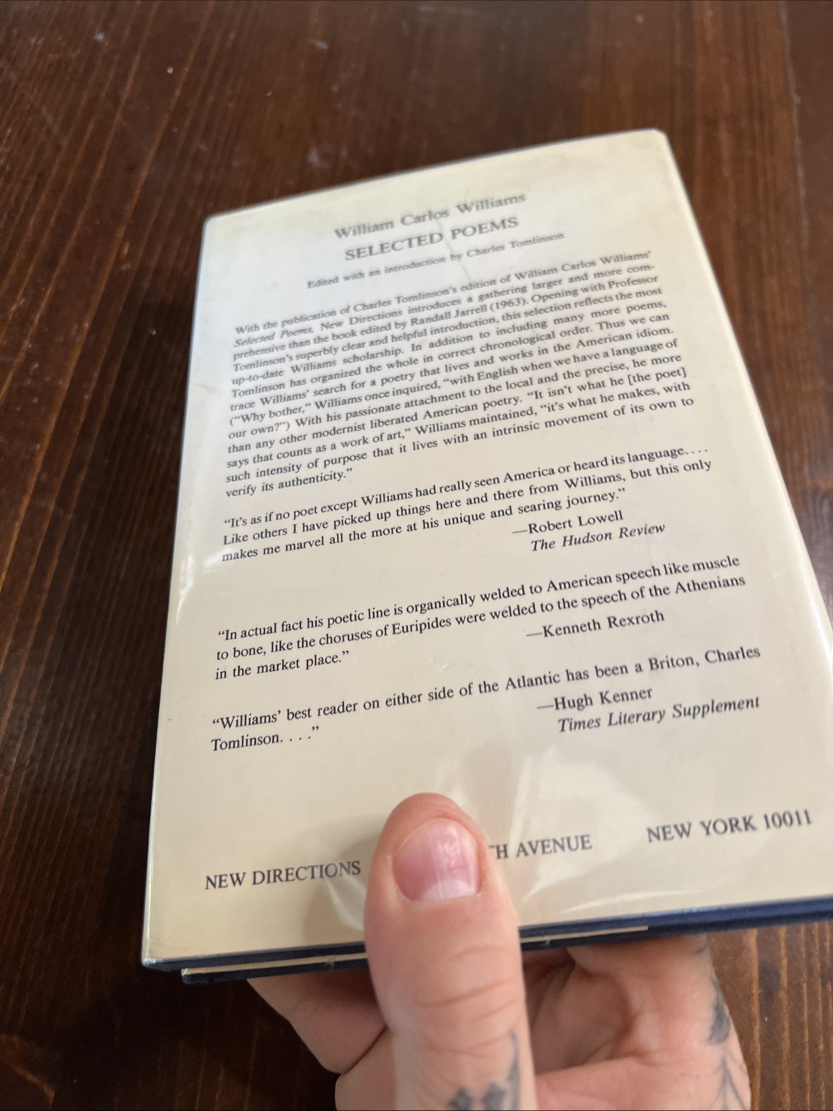 James E B Breslin / Something to Say William Carlos Williams on Younger 1st 1985