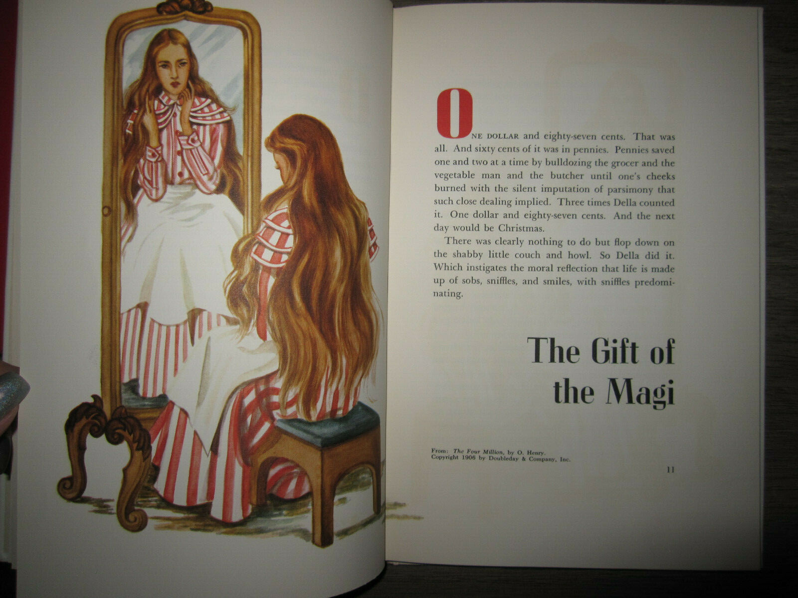 Vtg HC book, Christmas Stories by O. Henry, illus.by Theresa Kalab Smith, 1954